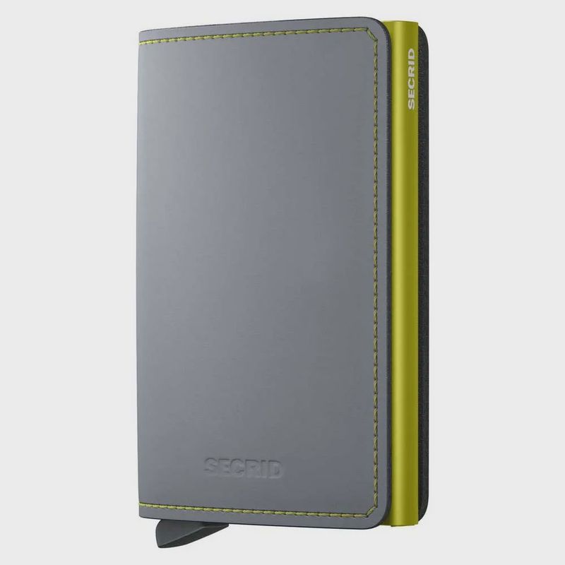 Secrid Slimwallet Matte Grey &amp; Lime