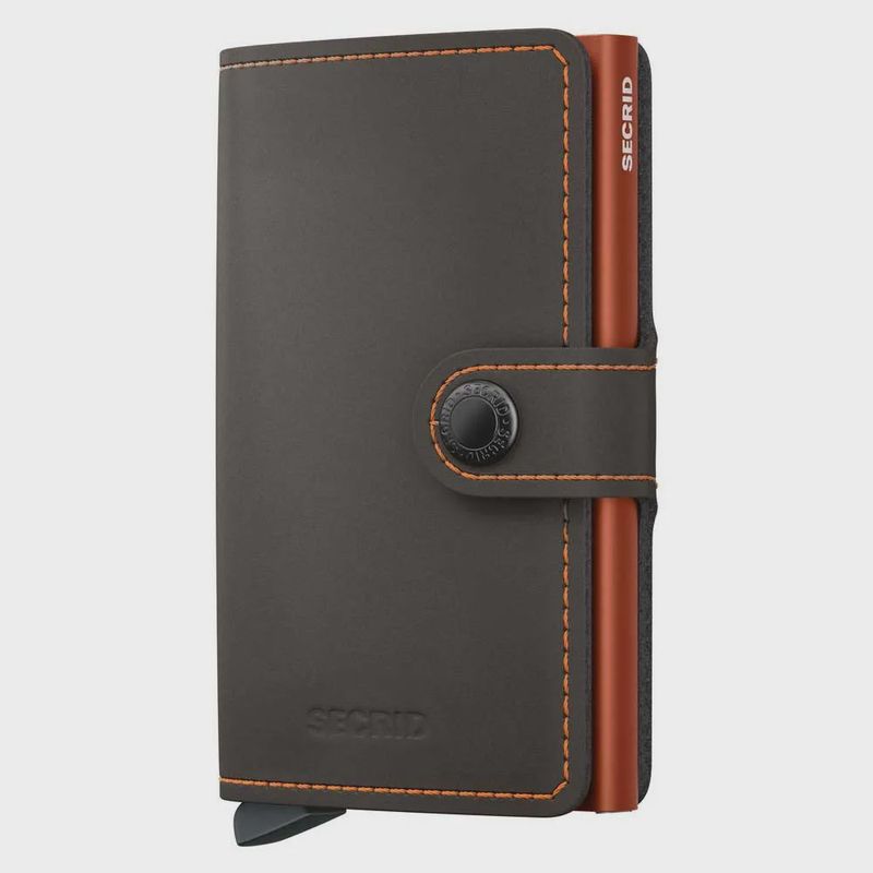 Secrid Miniwallet Matte Truffle &amp; Orange
