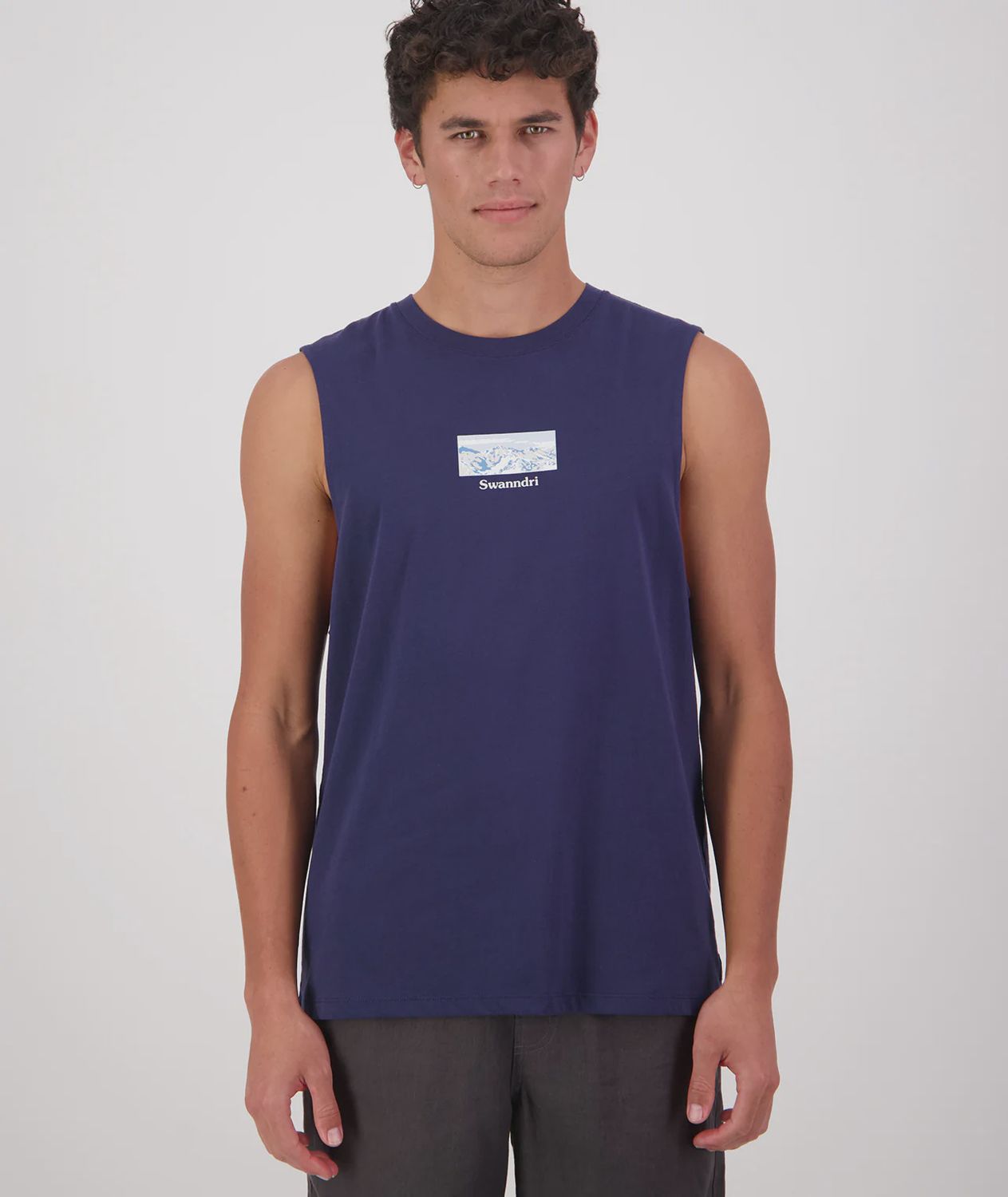 Swanndri Tank Southern Alps Navy