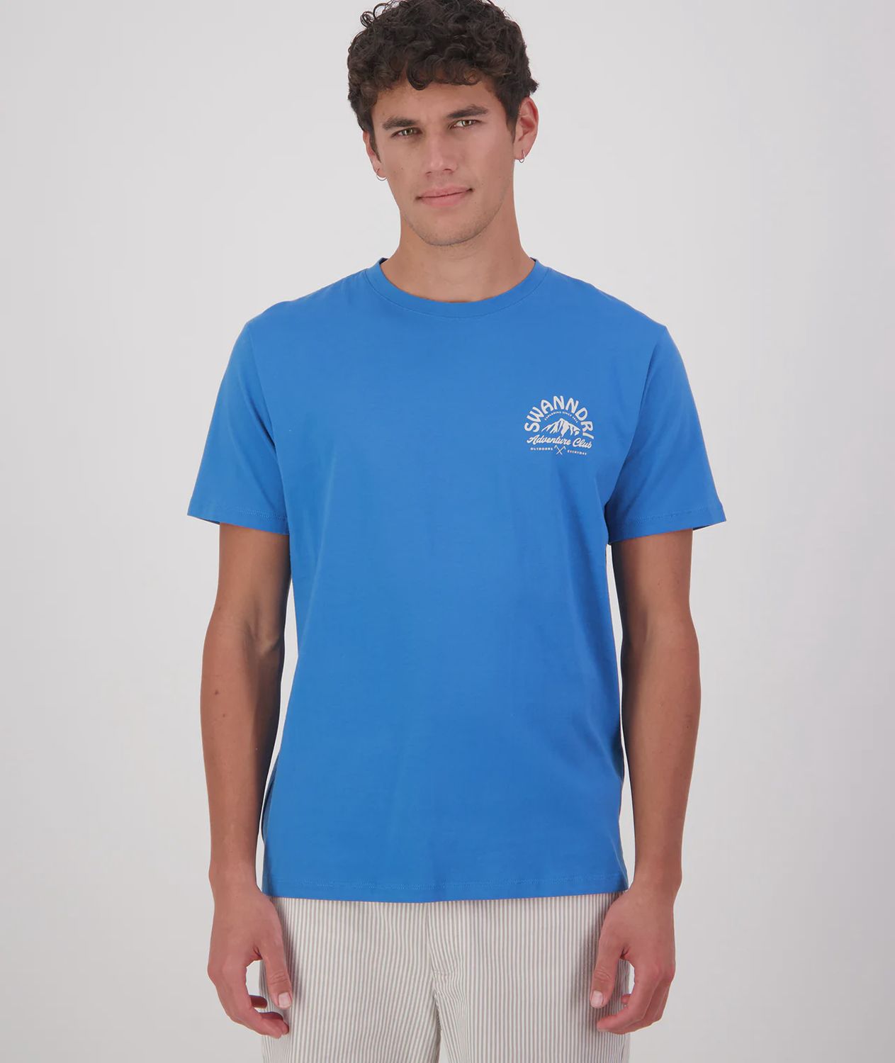 Swanndri Tee Mountain Top Maui Blue
