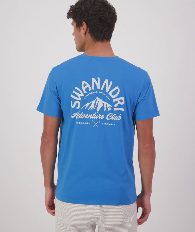 Swanndri Tee Mountain Top Maui Blue