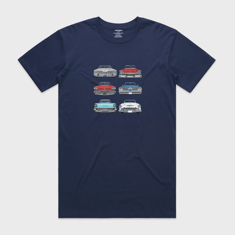 Is That So Tee Classic Car Grills USA Dark Blue
