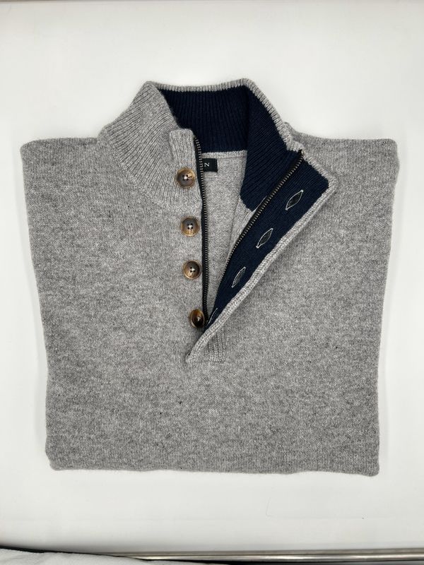 Berlin 1/4 button LW15 Grey Marle