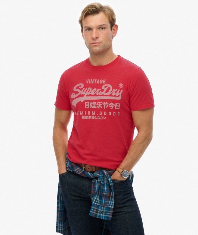 Superdry Tee VL Classic Indiana Red