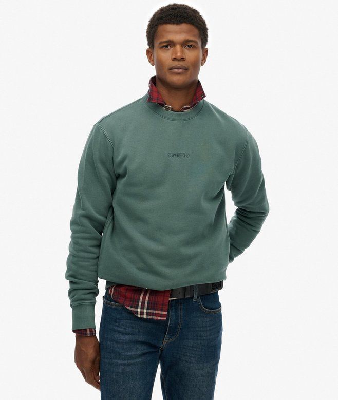 Superdry  Sweater Micro Logo Stormy Green