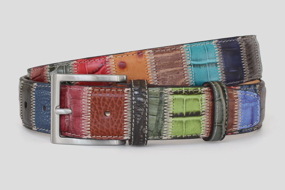Robert Charles Belt 1587 Patchwork Multi