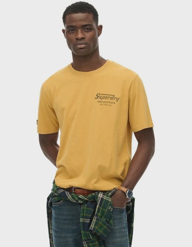 Superdry tee Logo Loose Ochre Brown