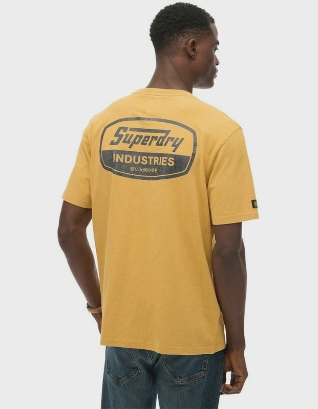 Superdry tee Logo Loose Ochre Brown