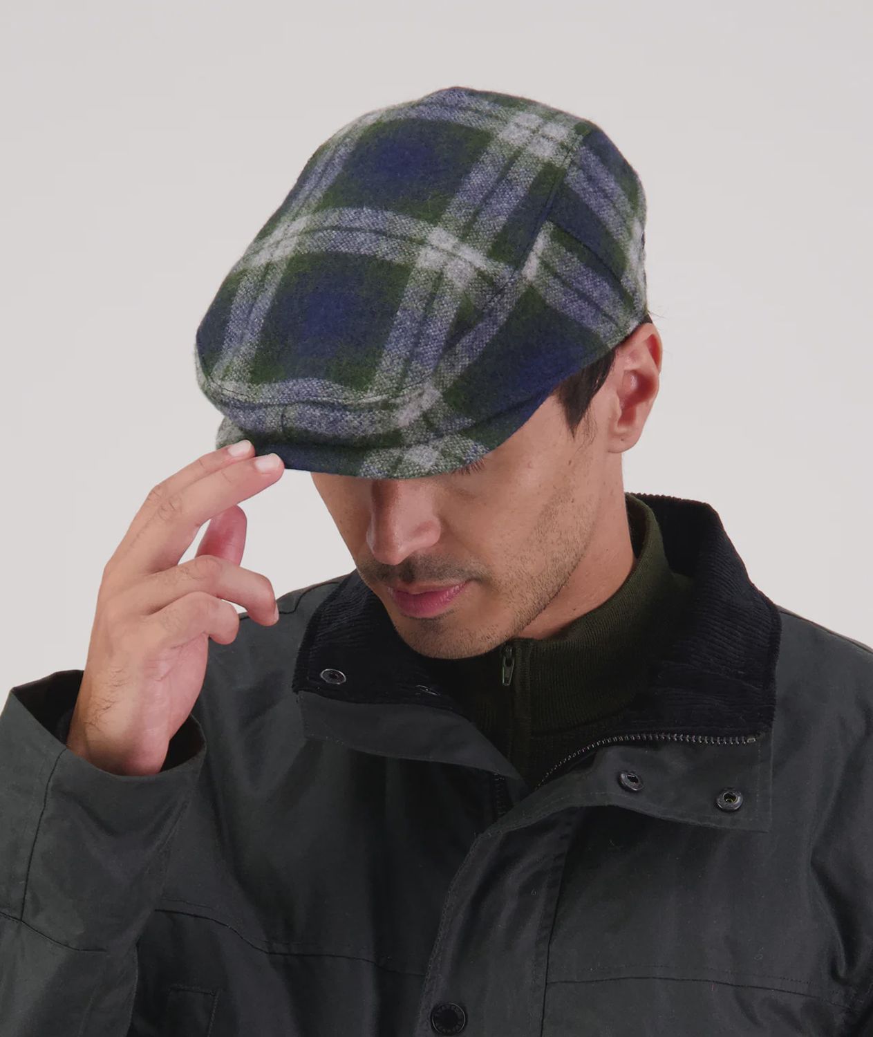 Swanndri Bristol Flat Cap Check