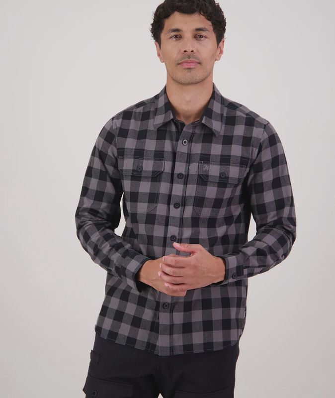 Swanndri L/S Taranaki Dark Shadow