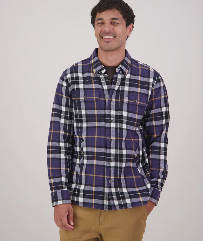 Swanndri L/S Crofton Navy Cashew