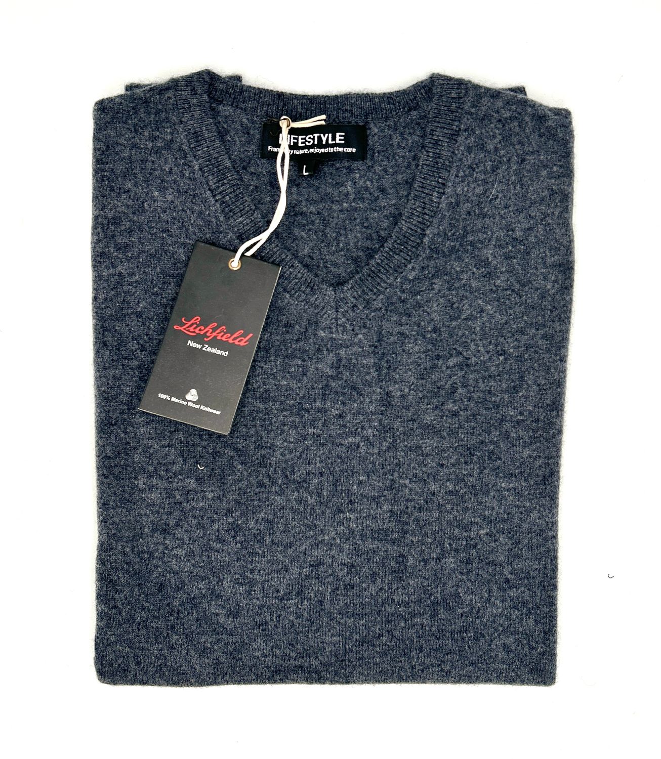 Lichfield V-Neck 9903 Charcoal