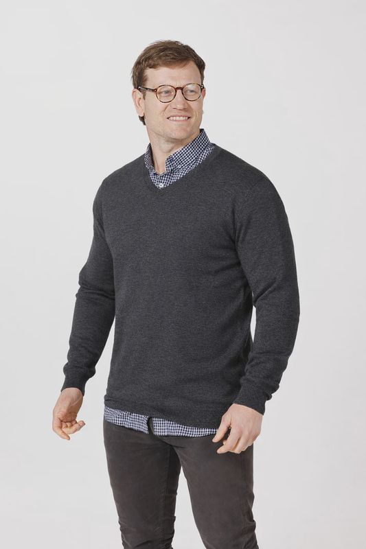 Lichfield V-Neck 9903 Charcoal
