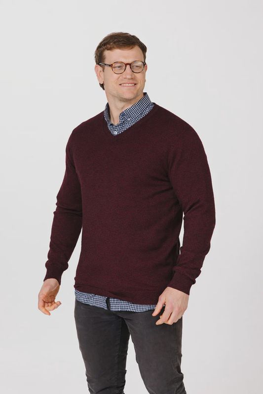 Lichfield V-Neck 9903 Burgandy