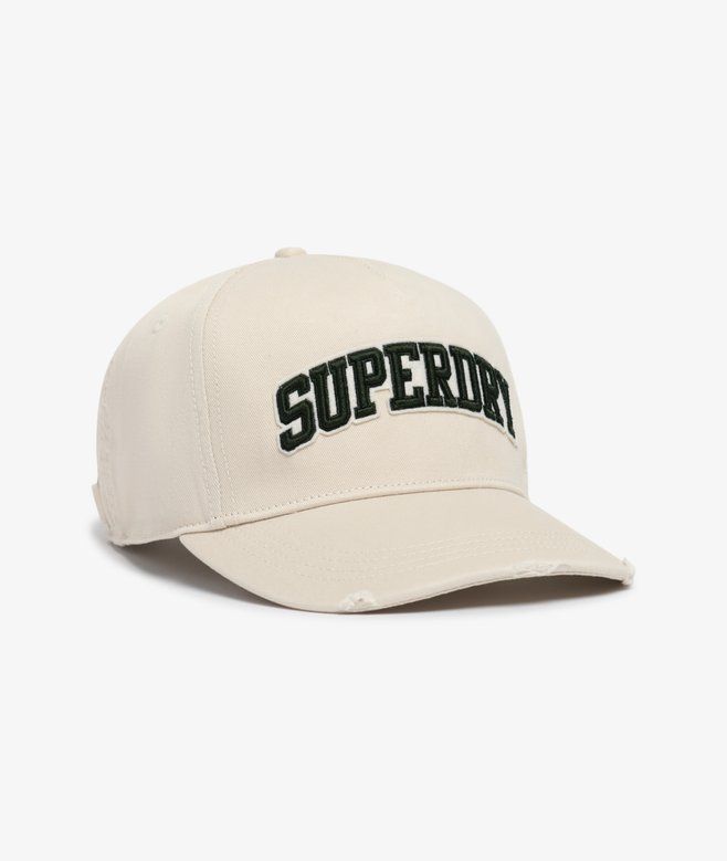 Superdry Cap Varsity Logo Lighter Stone