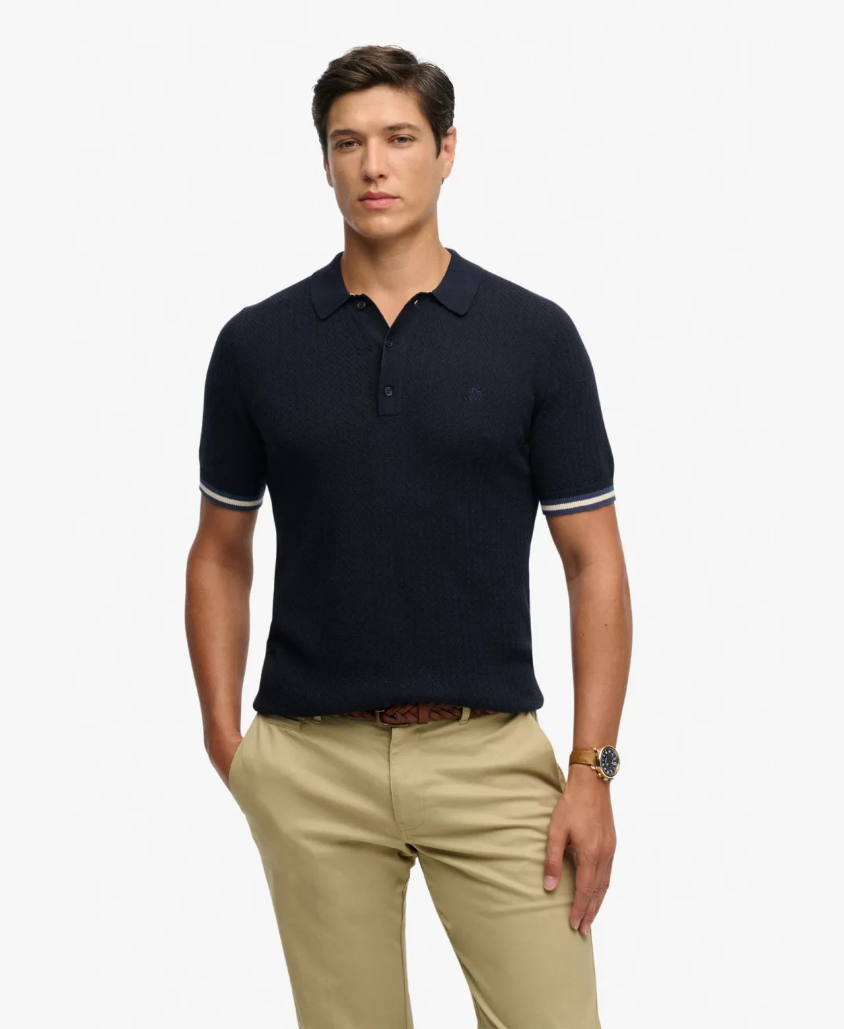Superdry Polo Knit Classic Navy