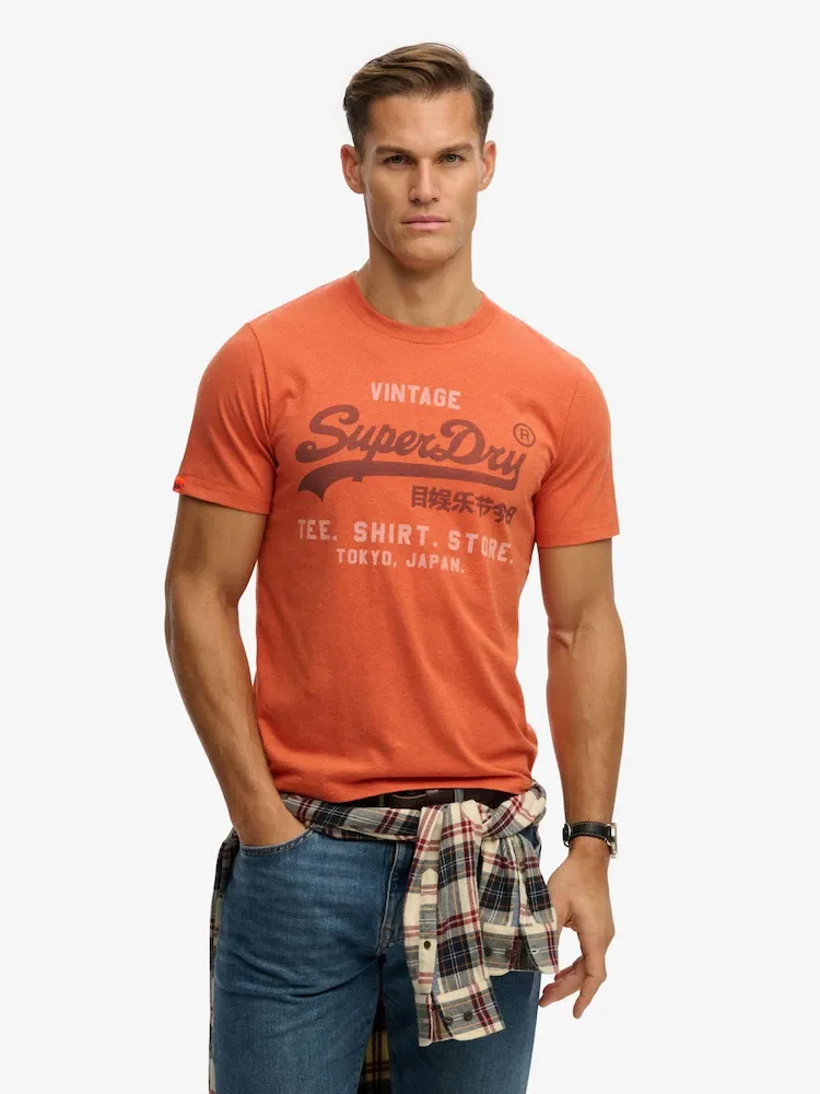 Superdry tee Heritage Rust Orange
