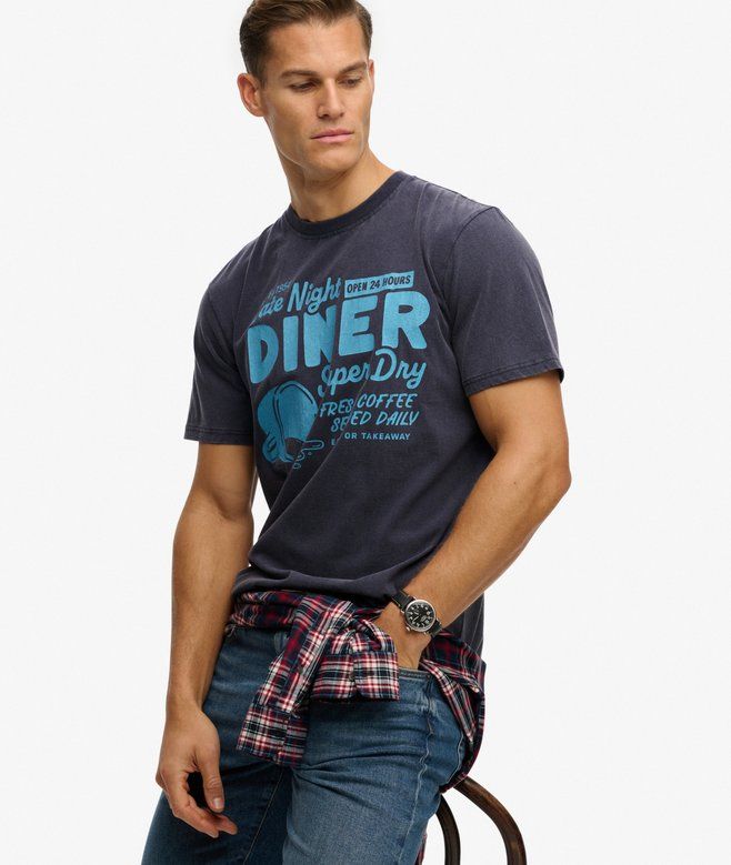 Superdry tee Local Business Lauren Navy