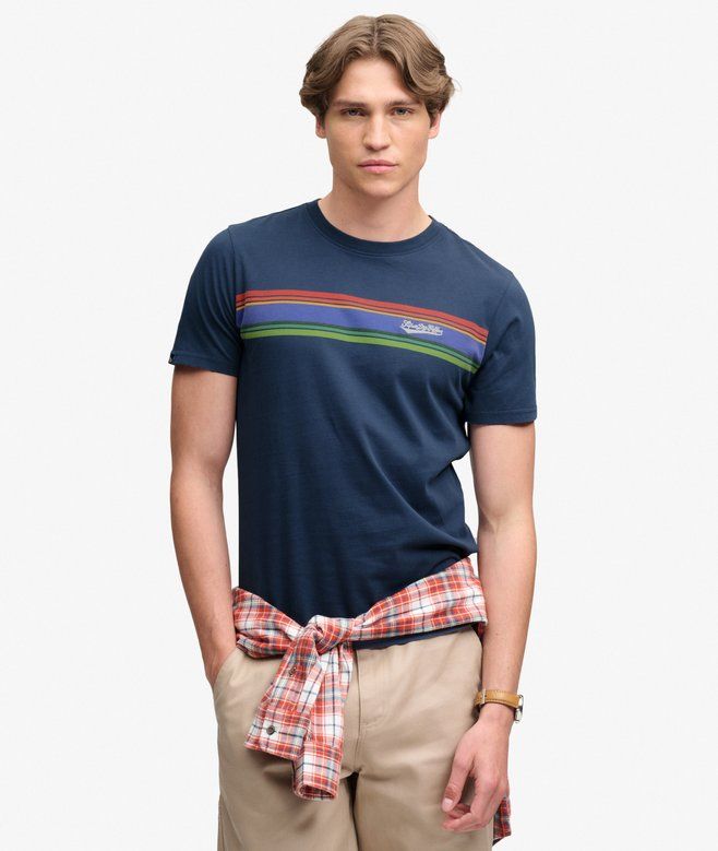 Superdry tee Outdoor Stripe Lauren Navy