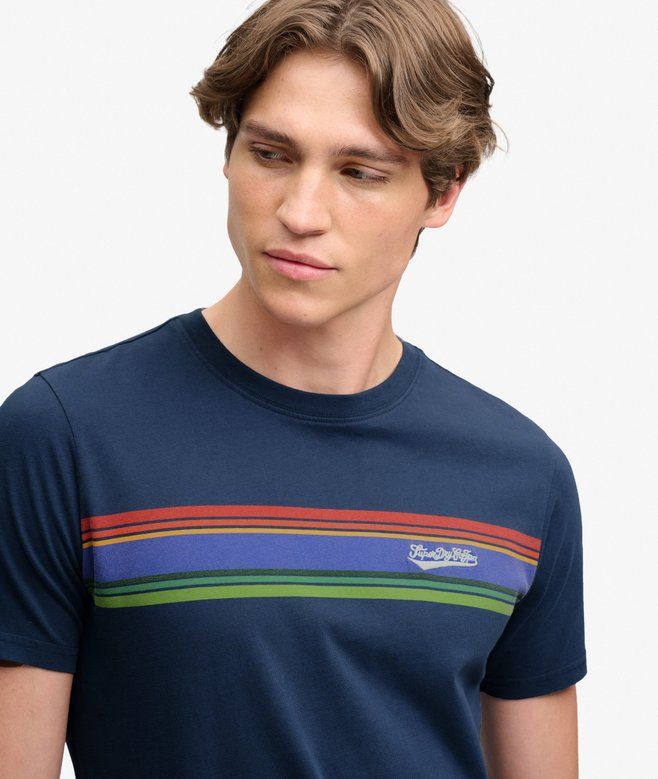 Superdry tee Outdoor Stripe Lauren Navy