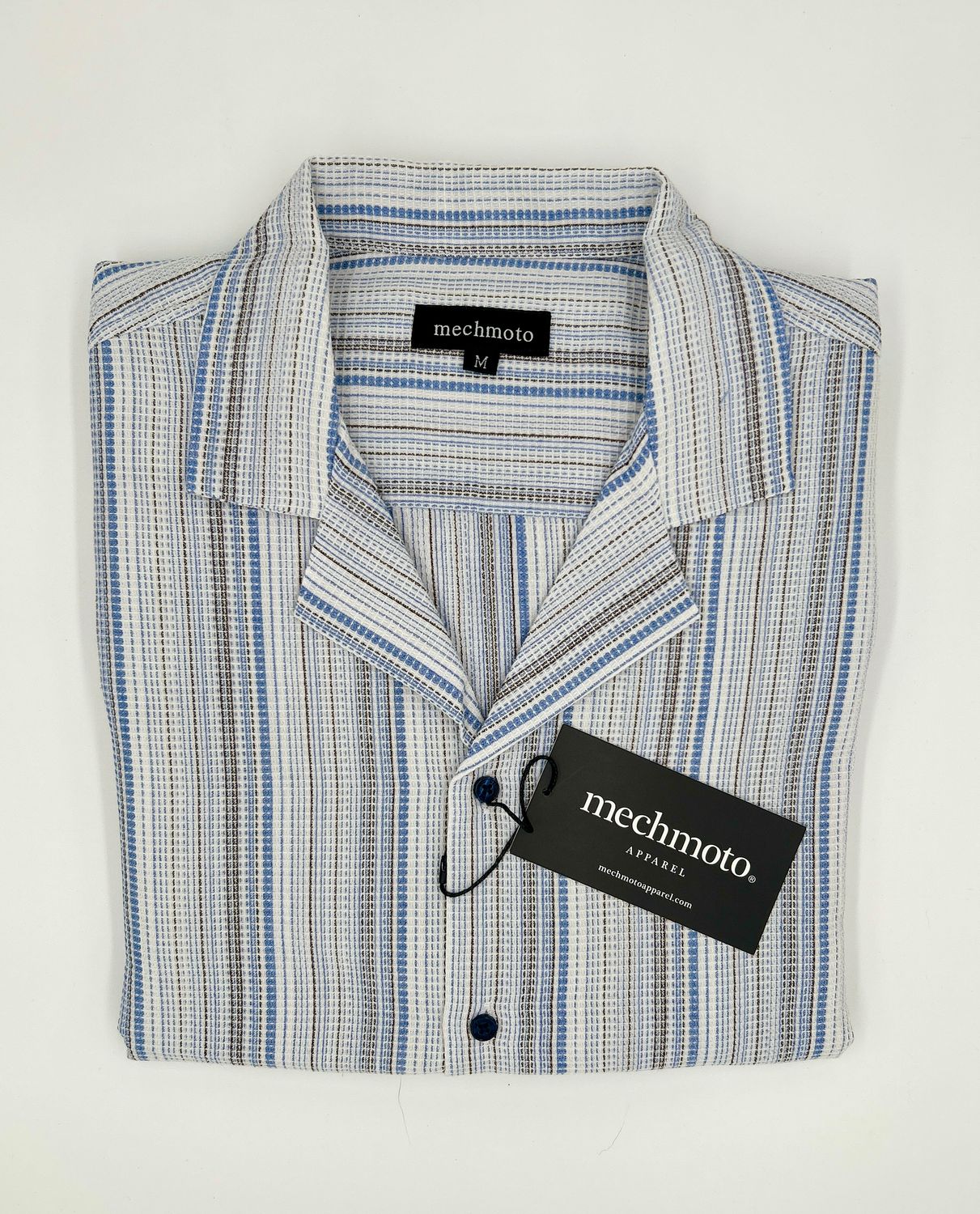 Mechmoto S/S Knitted stripe 120 Blue