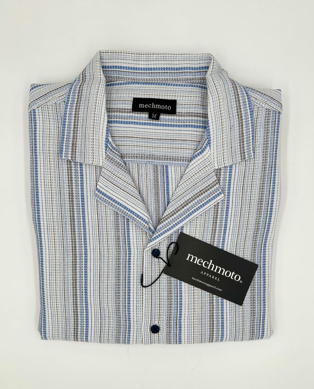 Mechmoto S/S Knitted stripe 120 Blue