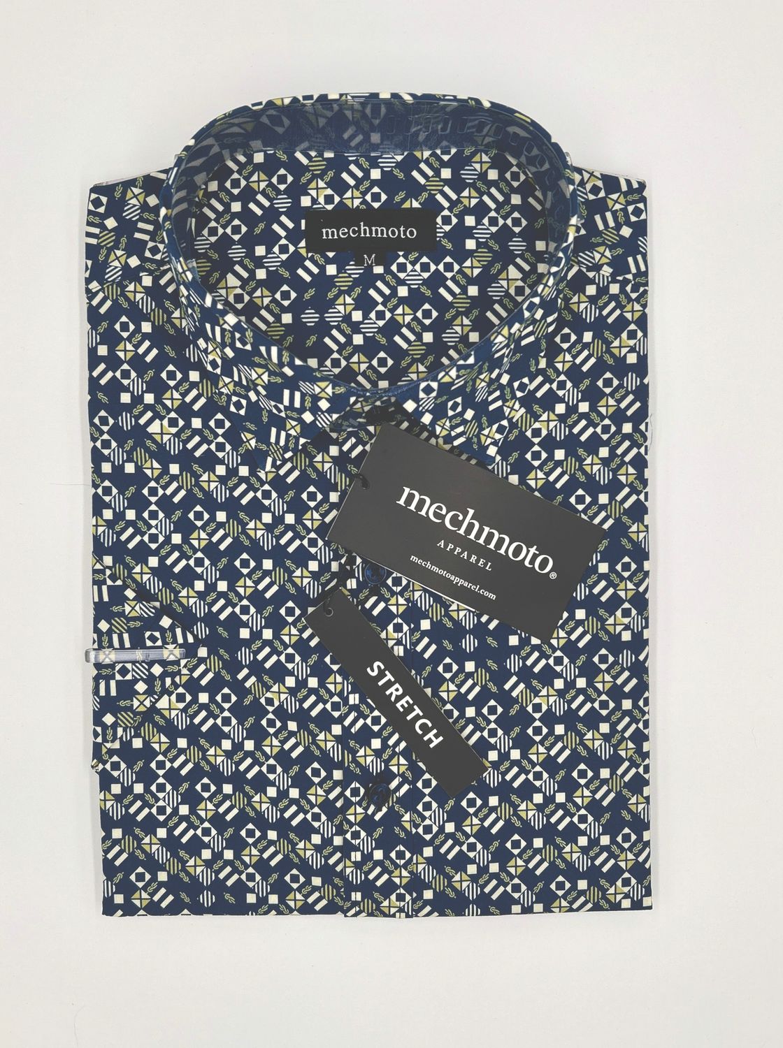 Mechmoto S/S 124 Blue Geo Print