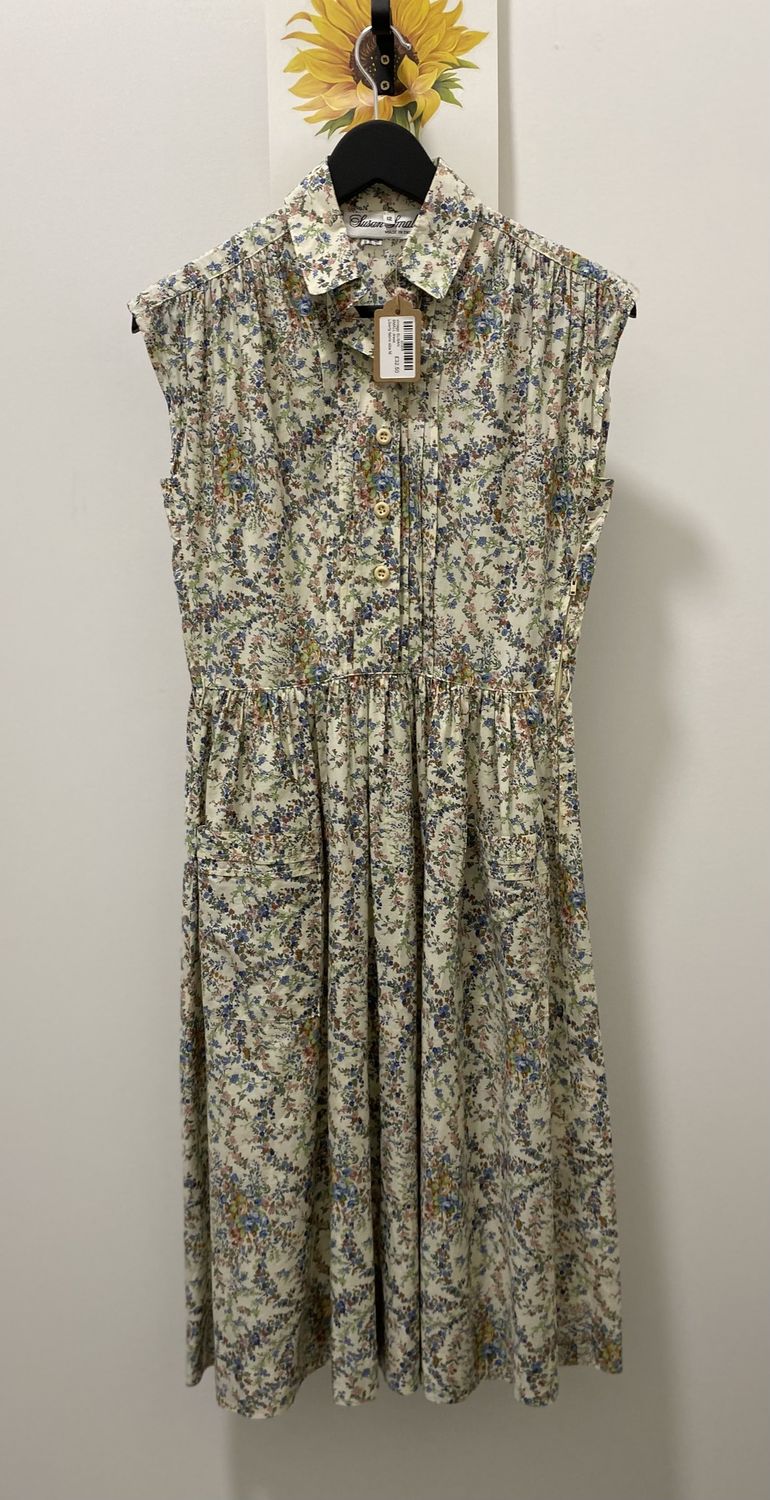 vintage SUSAN SMALL dress Liberty fabric size M