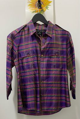 vintage Ralph Lauren 100% silk shirt