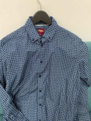 MERC London shirt TOOTING navy blue size M