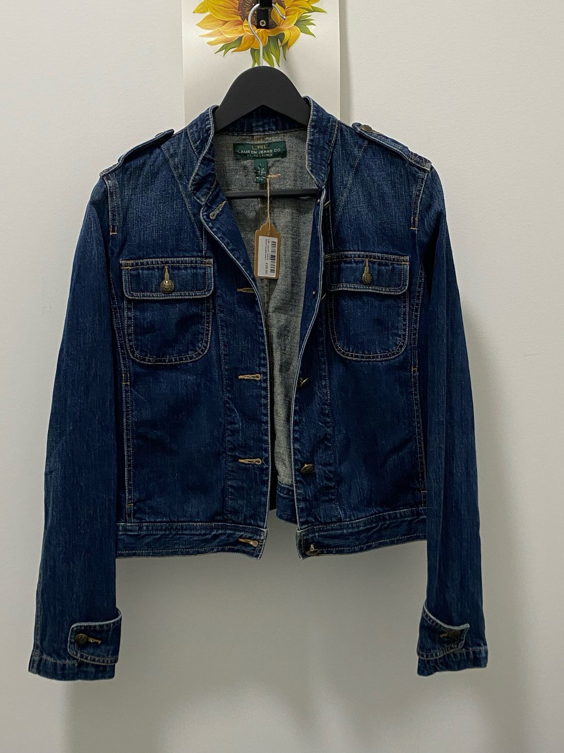 LRL Lauren Jeans denim jacket size L