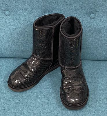 UGG boots black sequins size 5.5 UK