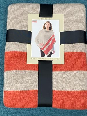 CELESTE wool cashmere Poncho