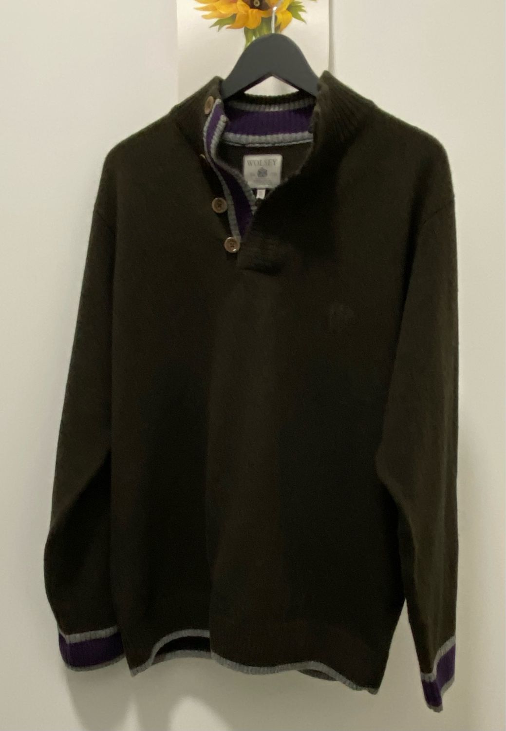 WOLSEY 100% wool men jumper size  XL