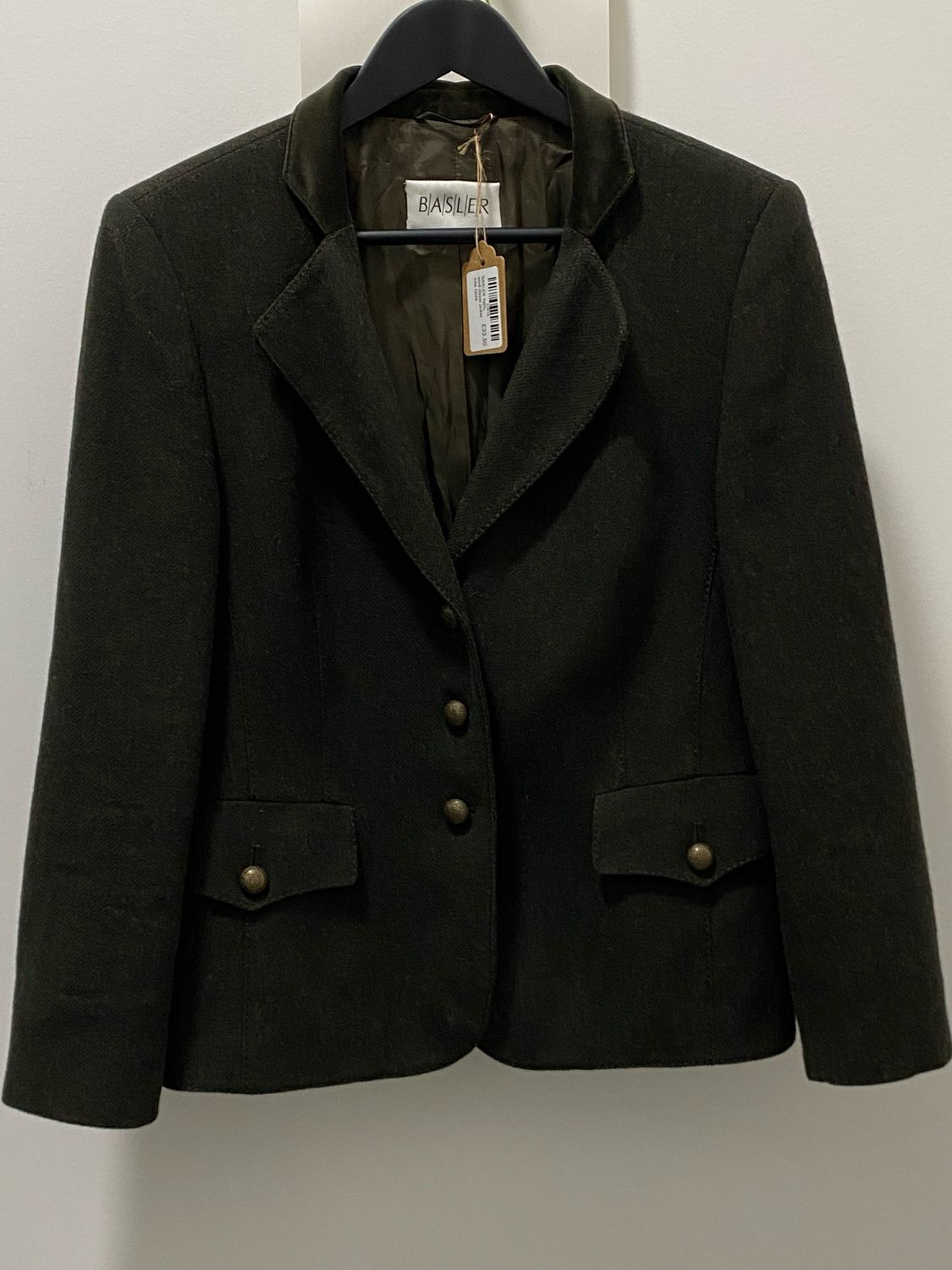 BASLER 100% wool blazer jacket size 12UK