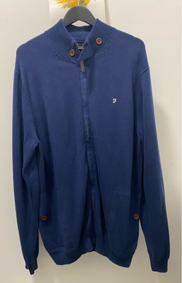 FARAH men cardigan 100% cotton size XXL