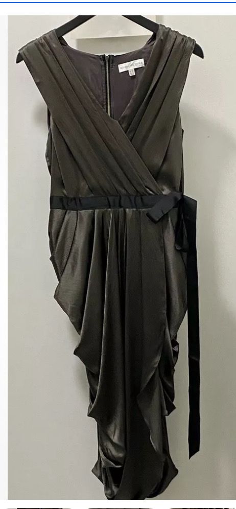 SUB-COUTURE dress pure silk outer &amp; lining size 10 UK
