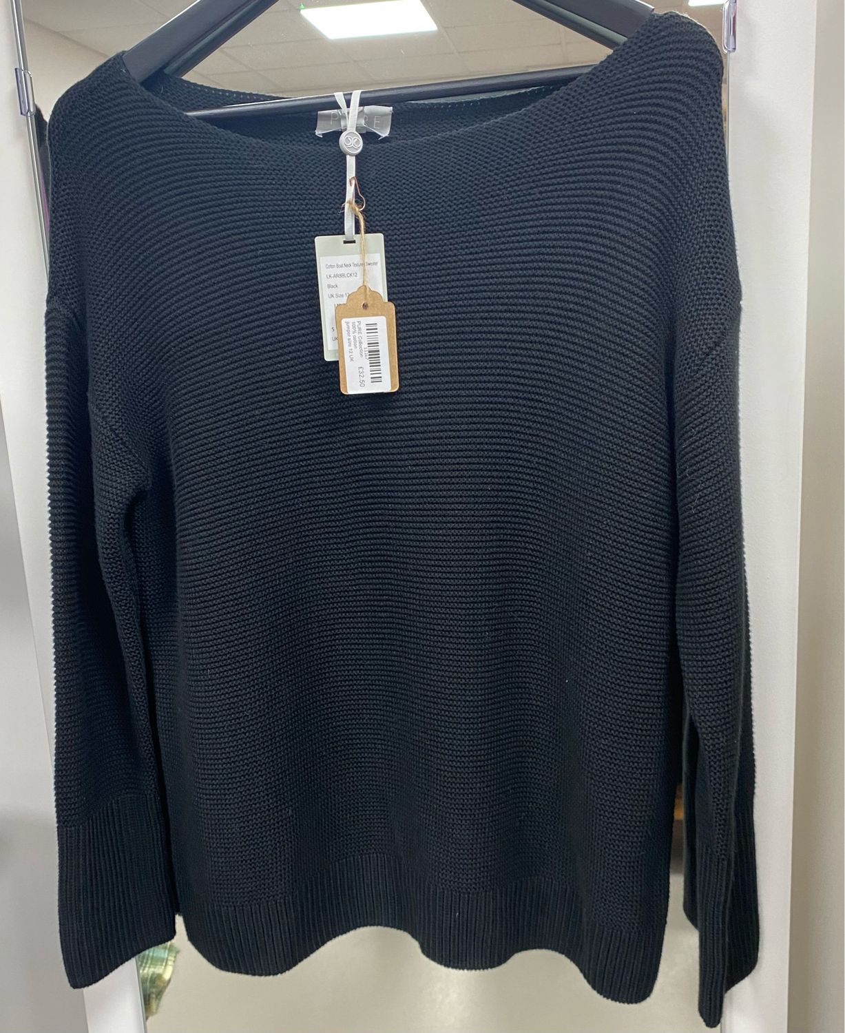 PURE Collection 100% cotton jumper size 12 UK
