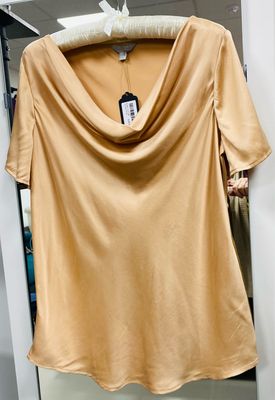 PURE 100% silk top size 14 UK