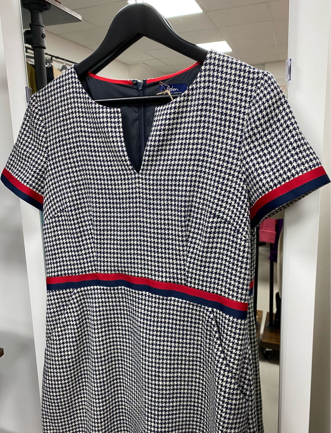 BODEN British Tweed 100% wool dress size 12R