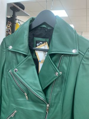 Real Leather biker style jacket size XS new with tags