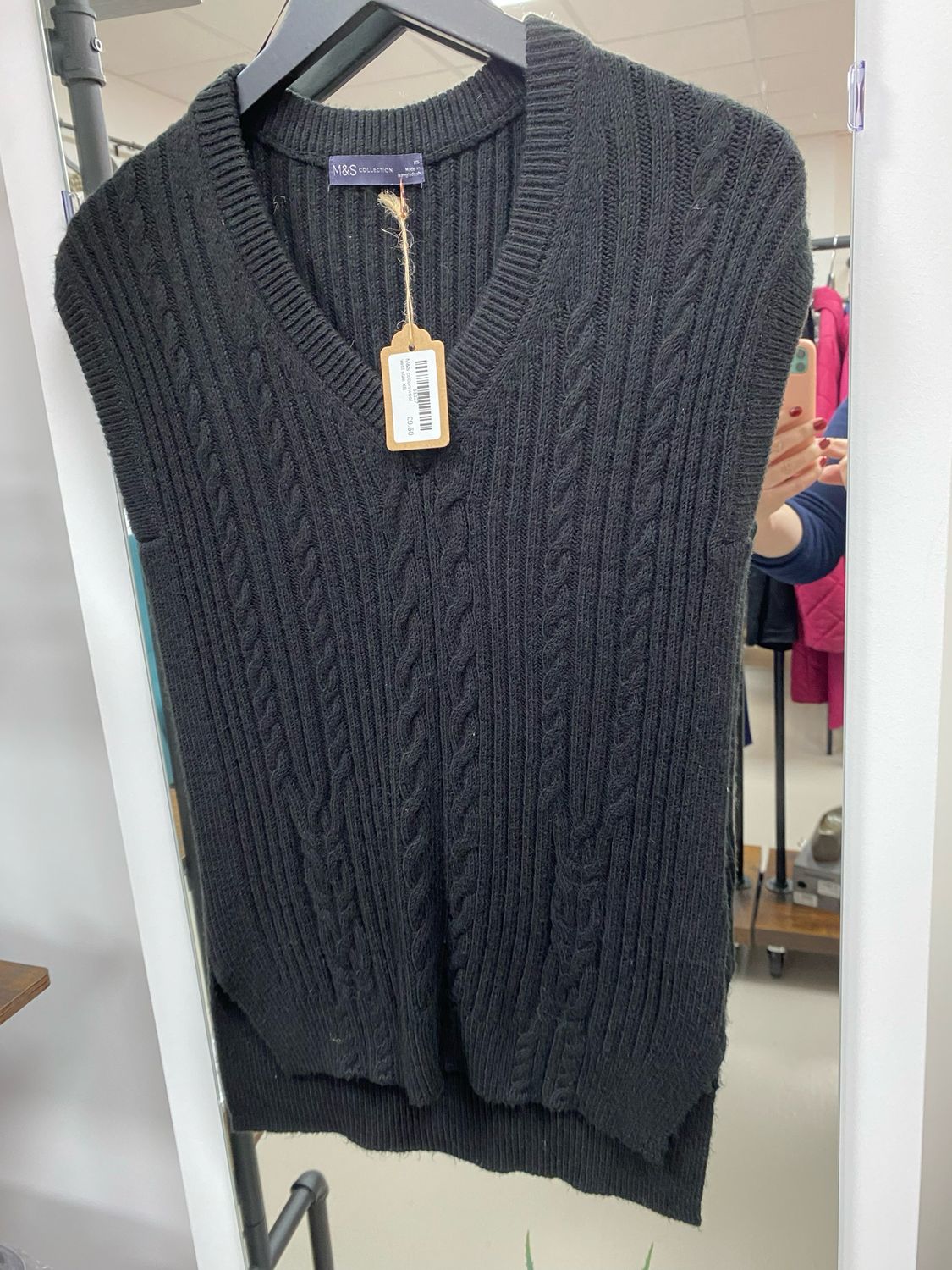 M&amp;S cotton/wool vest size XS