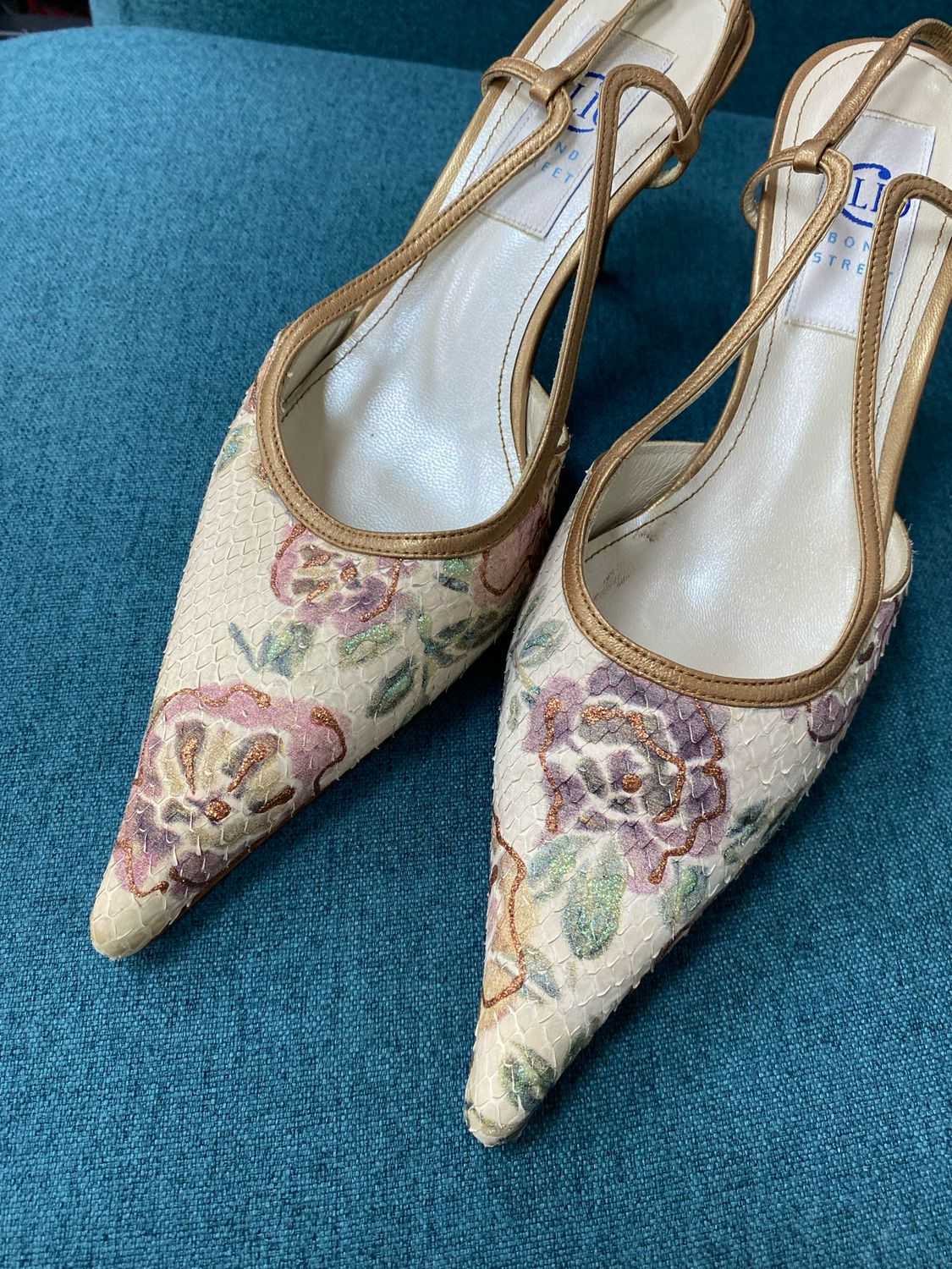 CLIO Bond Street sling back heels size 38.5 (UK5)