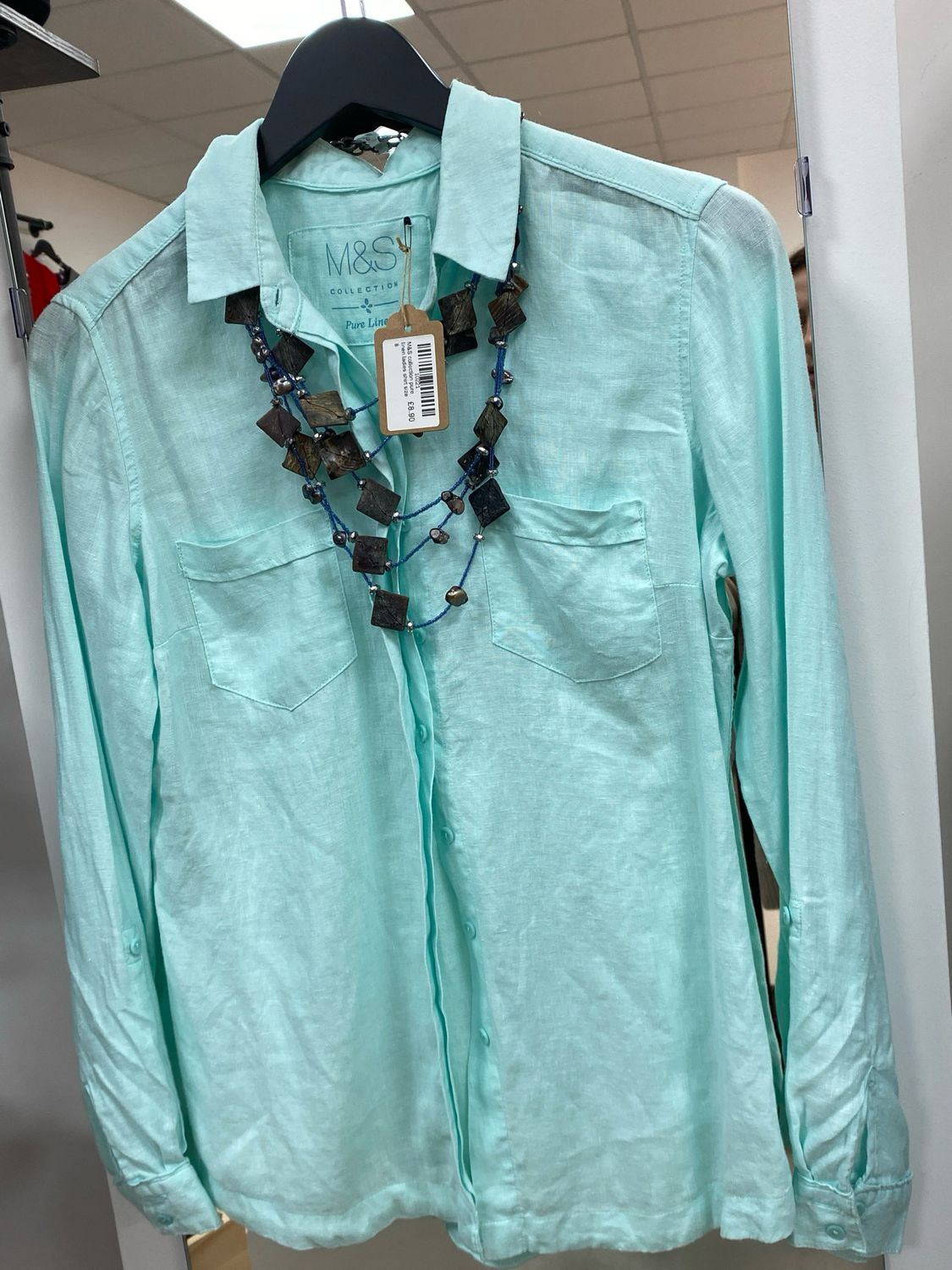 M&amp;S Collection 100% linen shirt size 8 UK