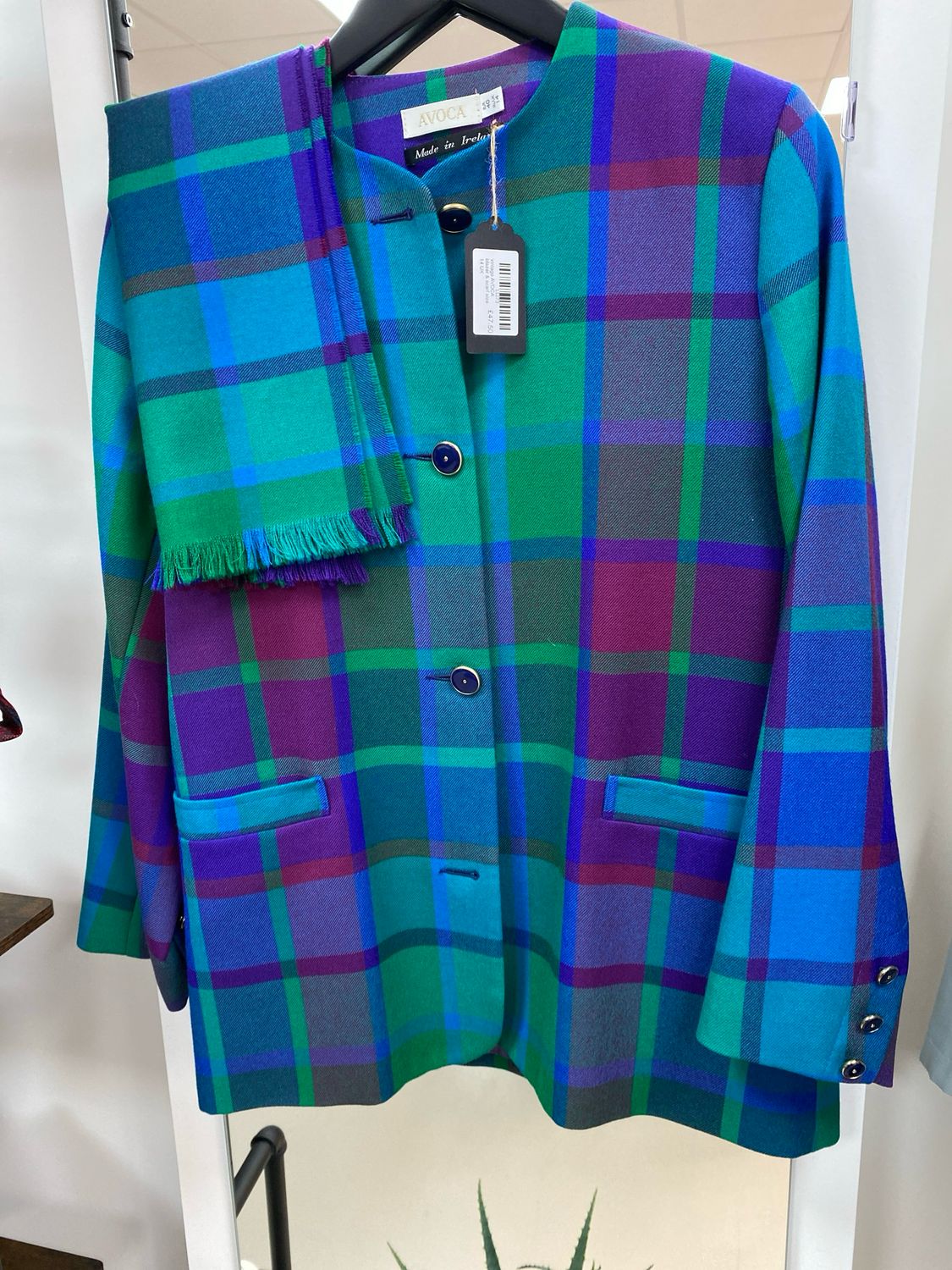 vintage AVOCA blazer &amp; scarf size 14 UK