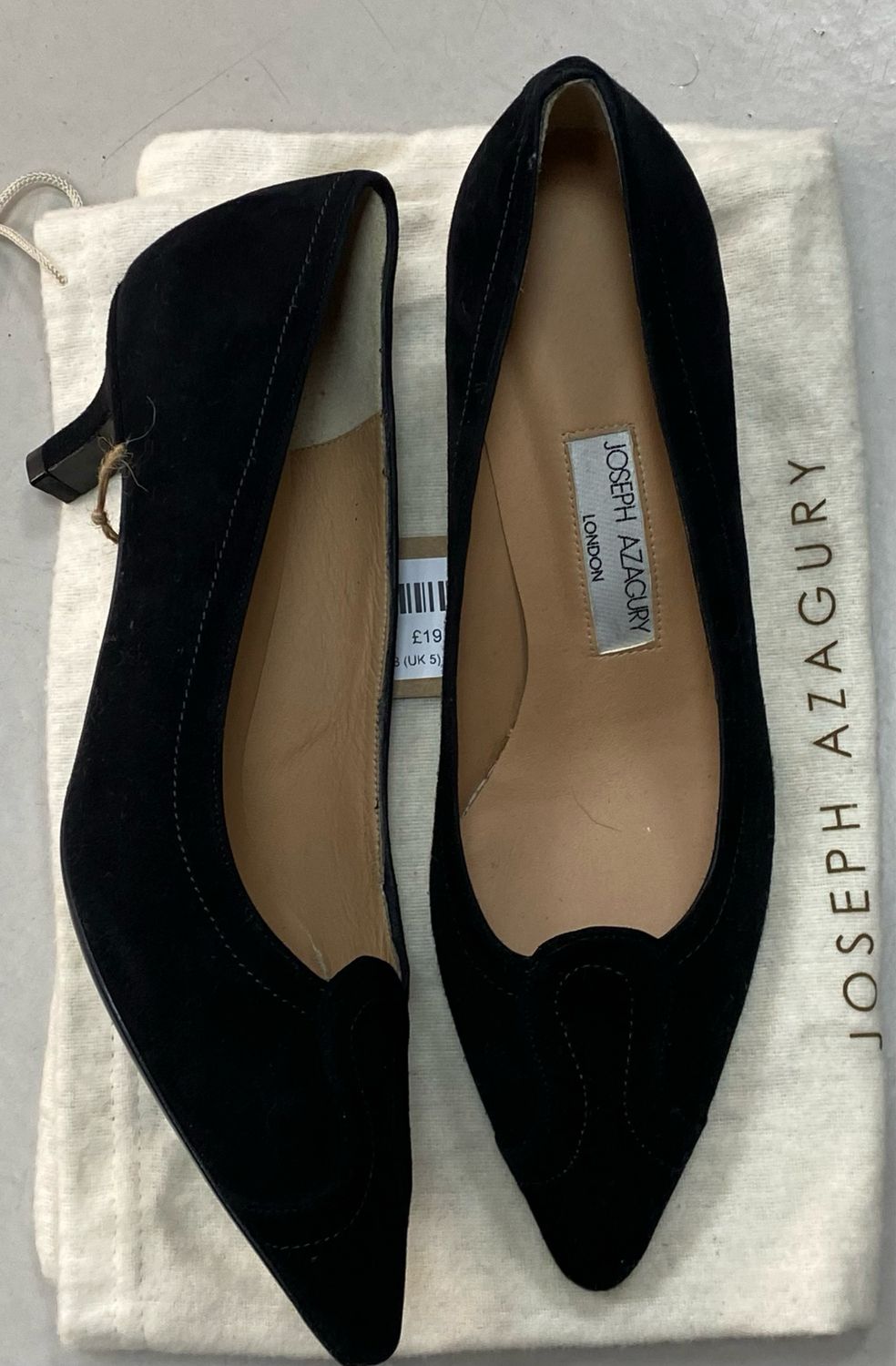 JOSEPH AZAGURY kitten heel shoes size 38 (UK 5)