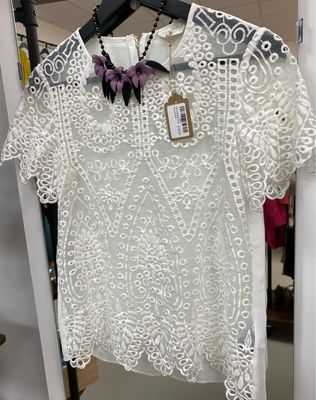 TED BAKER sheer top size S/M