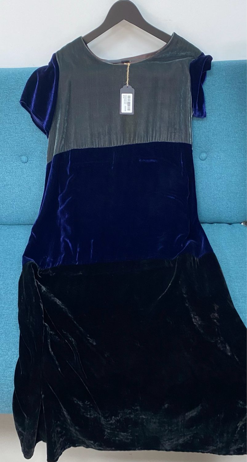 MONSOON maxi velvet dress size 16 UK