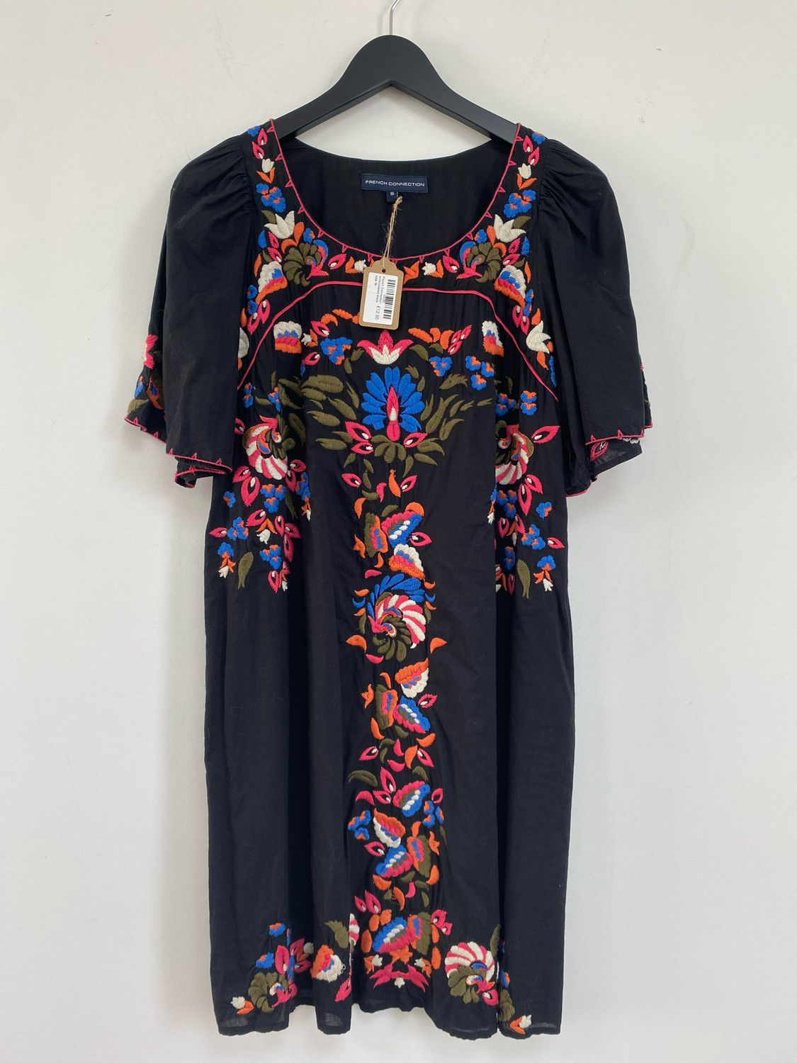 French Connection embroidered dress size 16
