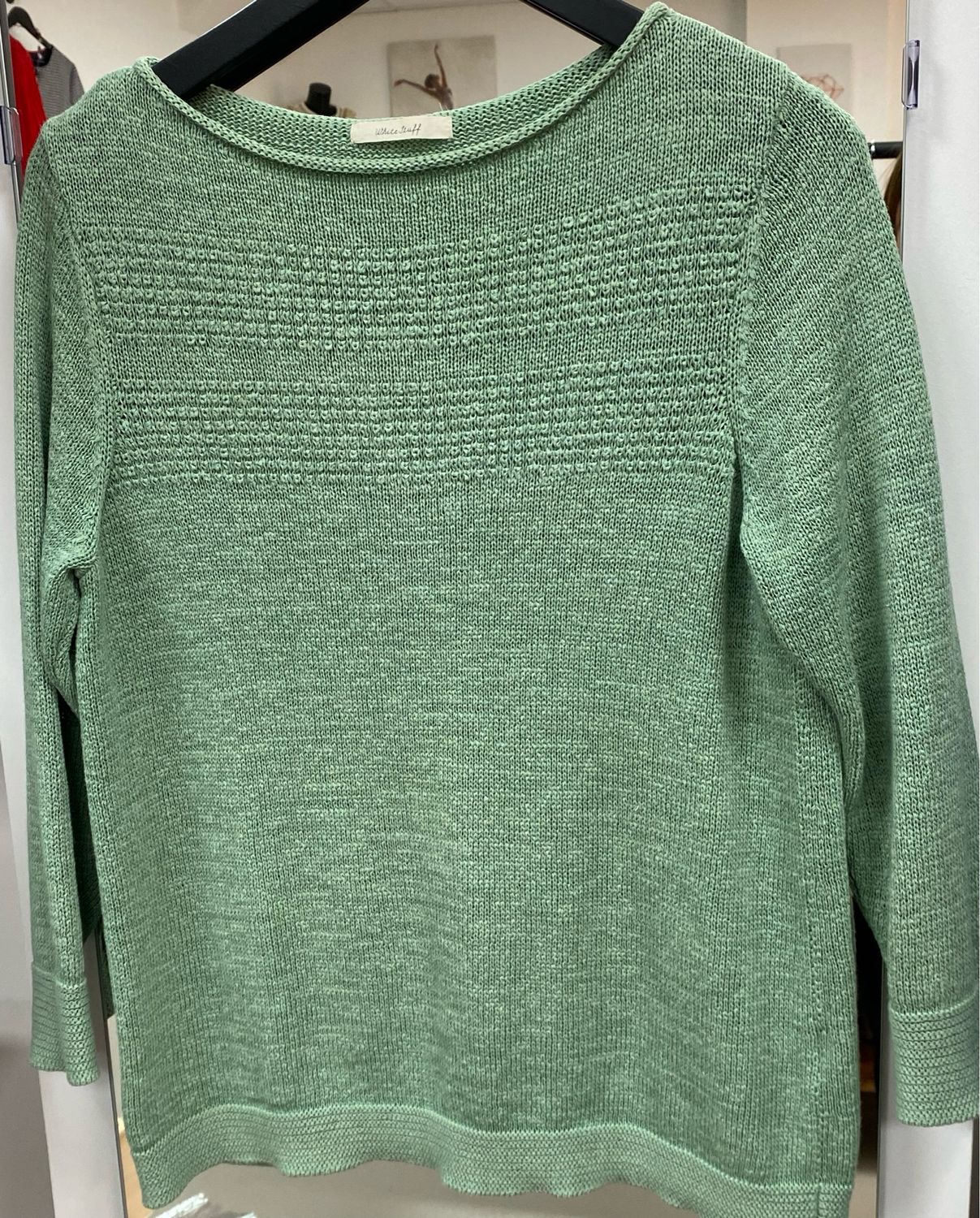 White Stuff jumper linen cotton blend size M
